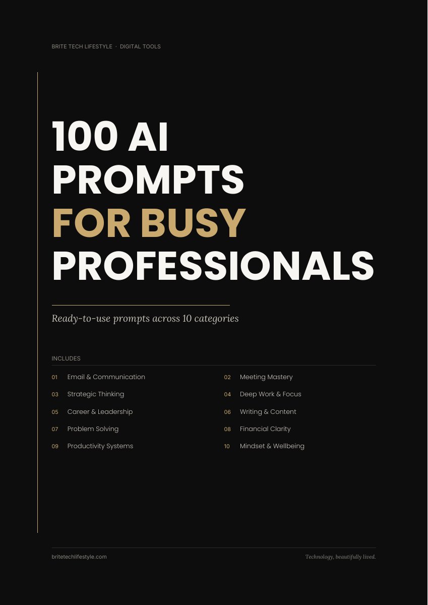 The Brite Prompt Collection — 100 AI prompts for busy professionals